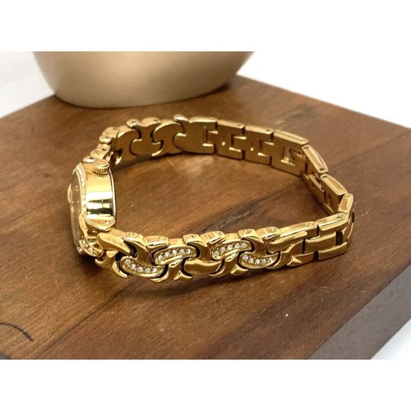 Timex Women's Watch TW2T49900 Oval Petite 19mm Quartz Mother of Pearl Gold Steel - Picture 8 of 13